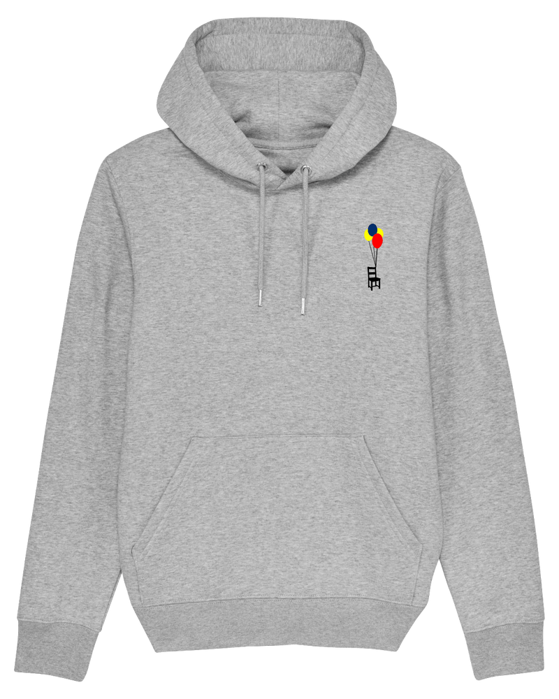 Balloons Hoodie-Hoodie-Clothes with Flair-XS-Grey-Clothes with Flair, Streetwear brands, streetwear style, urban, fashion, Style, minimalistisch, minimalism, outfit, Stick, Embroidery, cozy, Pulli, sweater,