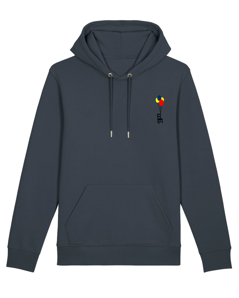 Balloons Hoodie-Hoodie-Clothes with Flair-XS-Ink-Clothes with Flair, Streetwear brands, streetwear style, urban, fashion, Style, minimalistisch, minimalism, outfit, Stick, Embroidery, cozy, Pulli, sweater,