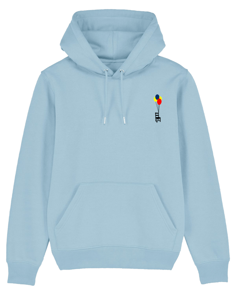 Balloons Hoodie-Hoodie-Clothes with Flair-XS-Sky Blue-Clothes with Flair, Streetwear brands, streetwear style, urban, fashion, Style, minimalistisch, minimalism, outfit, Stick, Embroidery, cozy, Pulli, sweater,