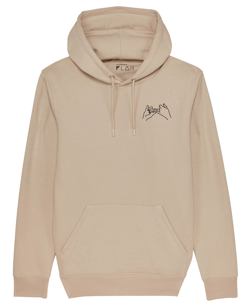 Best Friends Hoodie-Hoodie-Clothes with Flair-XS-Desert-Clothes with Flair, Streetwear brands, streetwear style, urban, fashion, Style, minimalistisch, minimalism, outfit, Stick, Embroidery, cozy, Pulli, sweater,