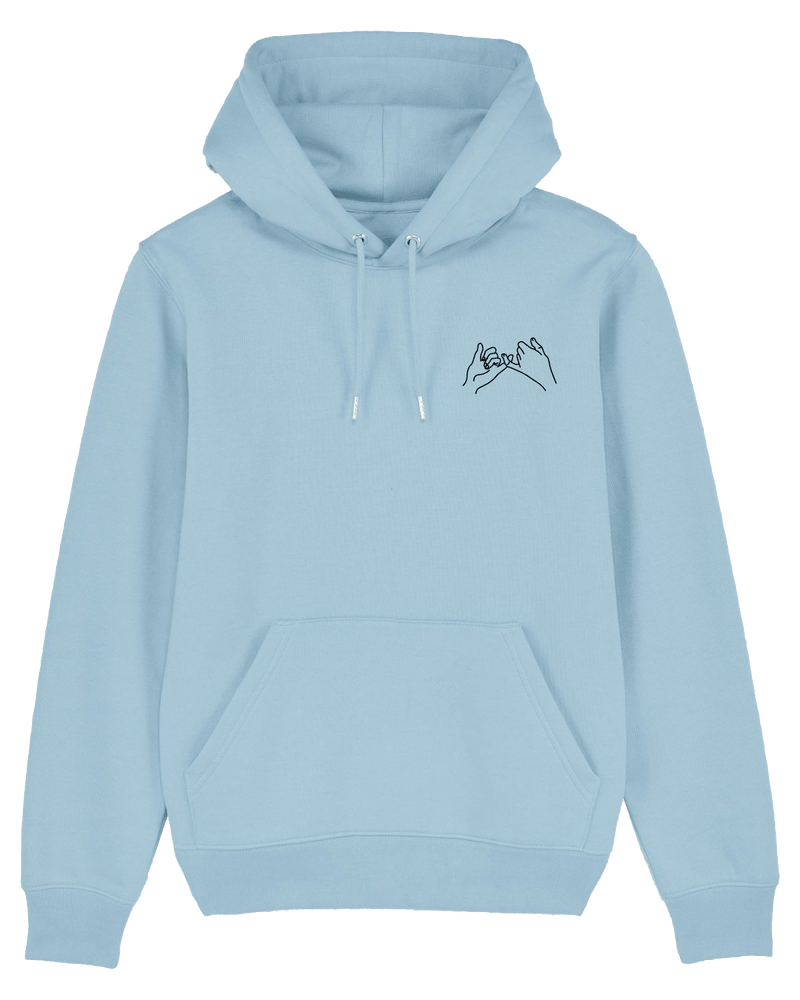 Best Friends Hoodie-Hoodie-Clothes with Flair-XS-Sky Blue-Clothes with Flair, Streetwear brands, streetwear style, urban, fashion, Style, minimalistisch, minimalism, outfit, Stick, Embroidery, cozy, Pulli, sweater,