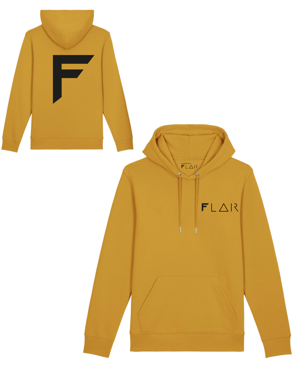 Flair Hoodie-Hoodie-Clothes with Flair-XS-Ochre-Clothes with Flair, Streetwear brands, streetwear style, urban, fashion, Style, minimalistisch, minimalism, outfit, Stick, Embroidery, cozy, Pulli, sweater,