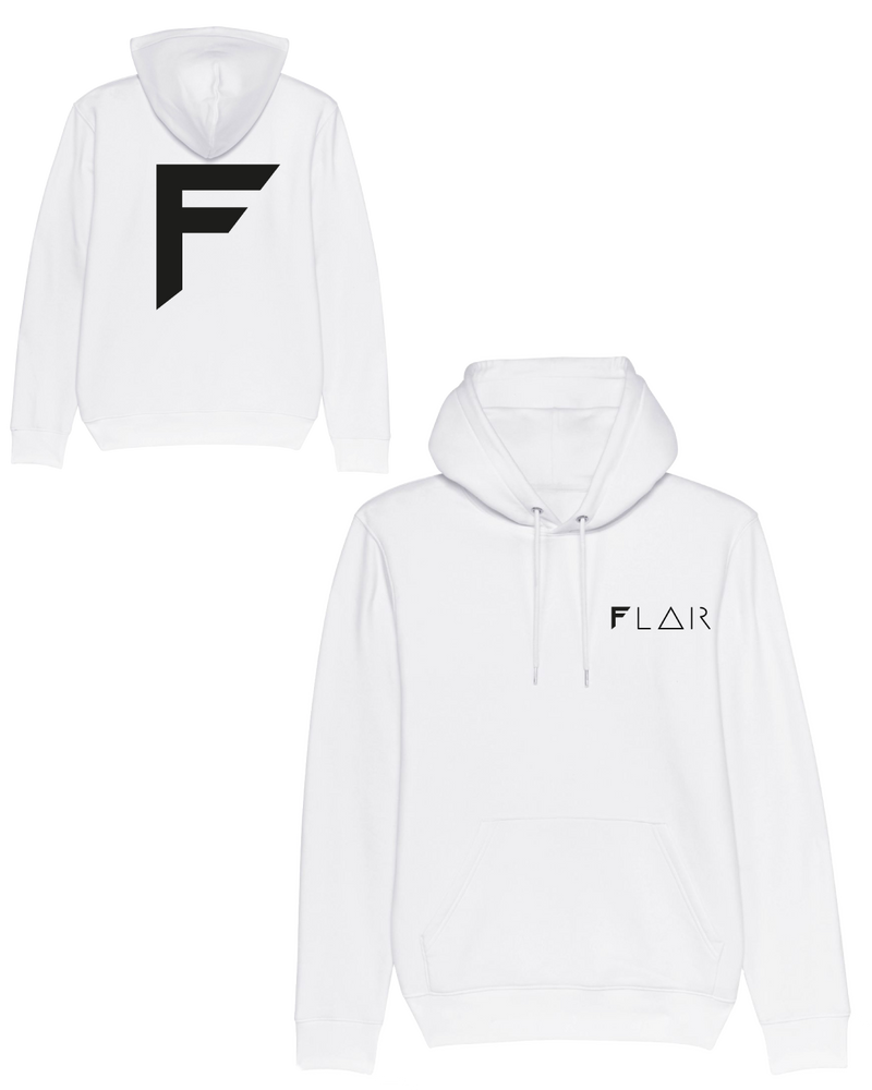 Flair Hoodie-Hoodie-Clothes with Flair-XS-White-Clothes with Flair, Streetwear brands, streetwear style, urban, fashion, Style, minimalistisch, minimalism, outfit, Stick, Embroidery, cozy, Pulli, sweater,