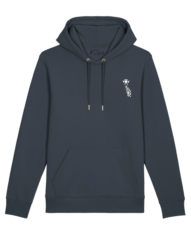 Giraffe Hoodie-Hoodie-Clothes with Flair-XS-Ink-Clothes with Flair, Streetwear brands, streetwear style, urban, fashion, Style, minimalistisch, minimalism, outfit, Stick, Embroidery, cozy, Pulli, sweater,