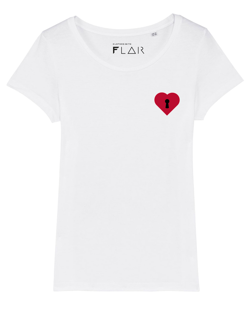 Heart-T-Shirt Damen-Clothes with Flair-XS-White-Clothes with Flair Streetwear brands, streetwear style, streetwear clothing, mens streetwear, streetwear shop streetwear outfits west coast streetwear urban streetwear streetwear hoodies best streetwear brands hypebeast brands streetwear fashion urban fashion urban style clothing urban street style urban style shop urban style men sweater sweatshirt outfits Flair Clothes with flair clotheswithflair hoodie