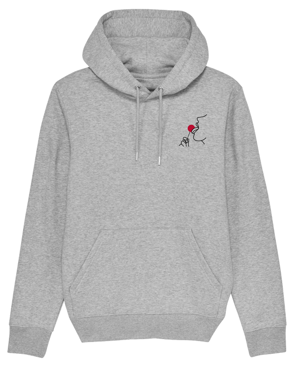 Lick It Hoodie-Hoodie-Clothes with Flair-XS-Grey-Clothes with Flair, Streetwear brands, streetwear style, urban, fashion, Style, minimalistisch, minimalism, outfit, Stick, Embroidery, cozy, Pulli, sweater,