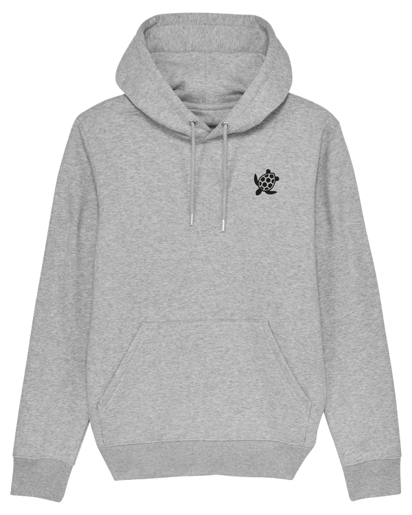 Schildkröte-Hoodie-Clothes with Flair-XS-Grey-Clothes with Flair, Streetwear brands, streetwear style, urban, fashion, Style, minimalistisch, minimalism, outfit, Stick, Embroidery, cozy, Pulli, sweater,