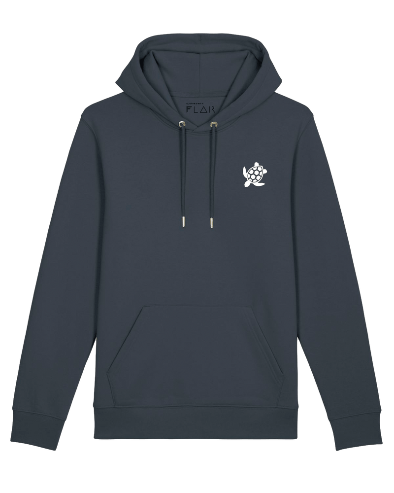 Schildkröte-Hoodie-Clothes with Flair-XS-Ink-Clothes with Flair, Streetwear brands, streetwear style, urban, fashion, Style, minimalistisch, minimalism, outfit, Stick, Embroidery, cozy, Pulli, sweater,