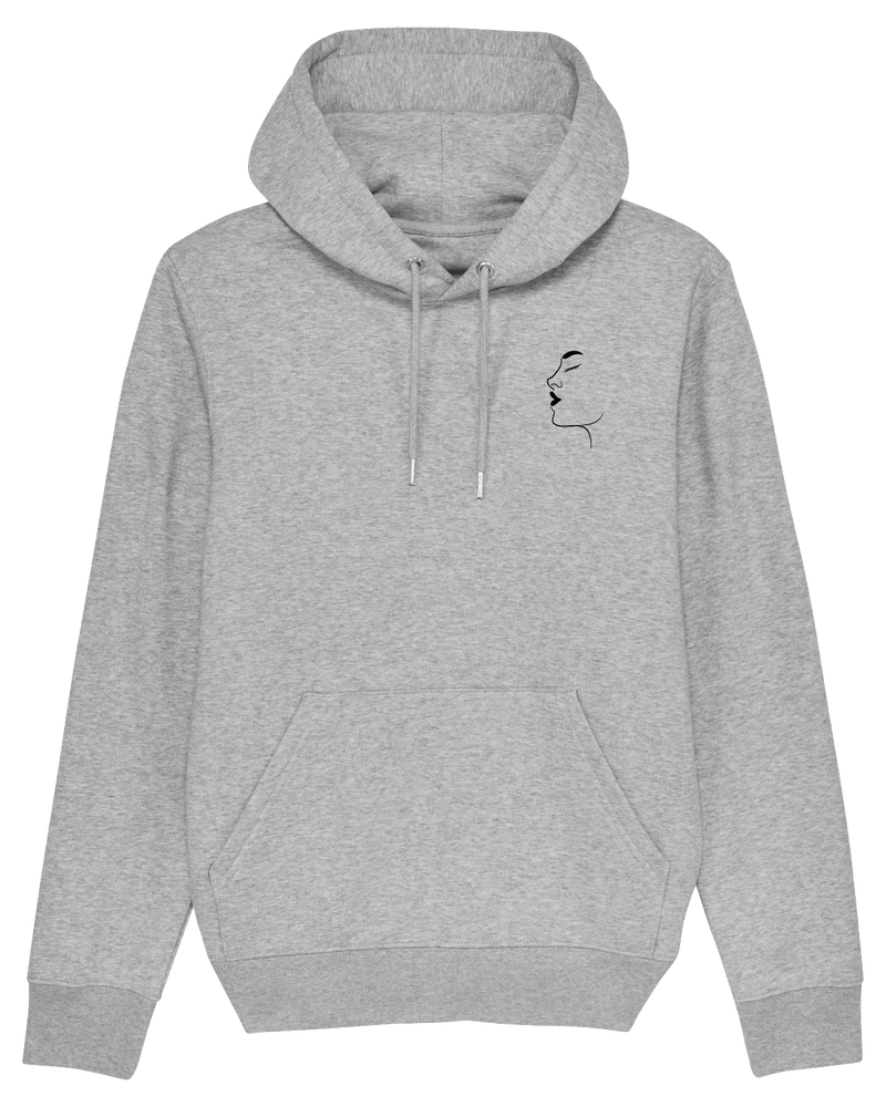 Silhouette Hoodie-Hoodie-Clothes with Flair-XS-Grey-Clothes with Flair, Streetwear brands, streetwear style, urban, fashion, Style, minimalistisch, minimalism, outfit, Stick, Embroidery, cozy, Pulli, sweater,