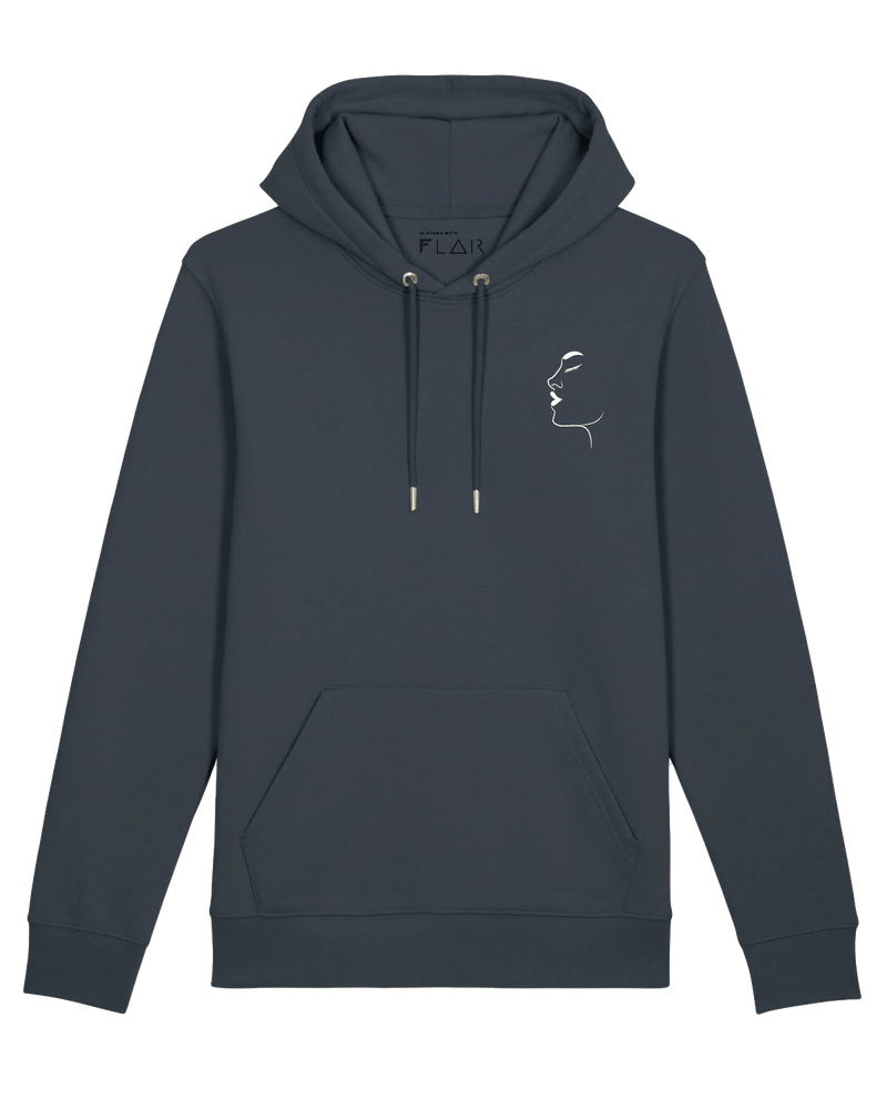 Silhouette Hoodie-Hoodie-Clothes with Flair-XS-Ink-Clothes with Flair, Streetwear brands, streetwear style, urban, fashion, Style, minimalistisch, minimalism, outfit, Stick, Embroidery, cozy, Pulli, sweater,