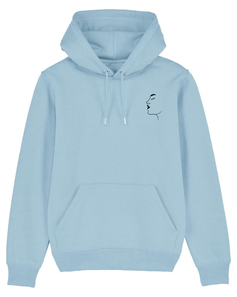 Silhouette Hoodie-Hoodie-Clothes with Flair-XS-Sky Blue-Clothes with Flair, Streetwear brands, streetwear style, urban, fashion, Style, minimalistisch, minimalism, outfit, Stick, Embroidery, cozy, Pulli, sweater,