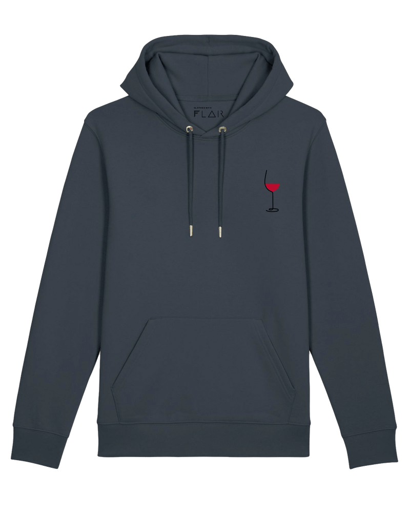 Wine Hoodie-Hoodie-Clothes with Flair-Clothes with Flair, Streetwear brands, streetwear style, urban, fashion, Style, minimalistisch, minimalism, outfit, Stick, Embroidery, cozy, Pulli, sweater,