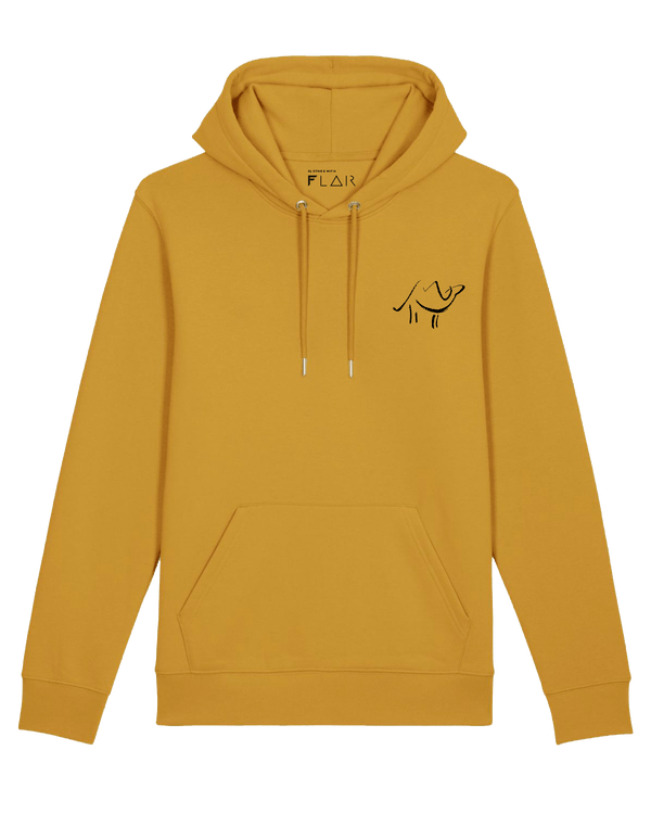 kleines kameel-Hoodie-Clothes with Flair-XS-Ochre-Clothes with Flair, Streetwear brands, streetwear style, urban, fashion, Style, minimalistisch, minimalism, outfit, Stick, Embroidery, cozy, Pulli, sweater,